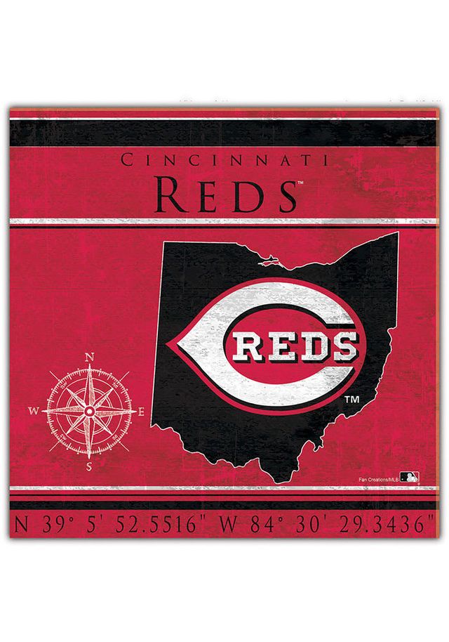 Cincinnati Reds Coordinates Sign