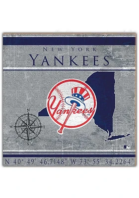 New York Yankees Coordinates Sign