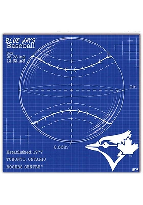 Toronto Blue Jays Ball Blueprint Sign