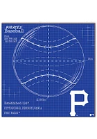 Pittsburgh Pirates Ball Blueprint Sign