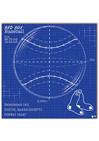 Boston Red Sox Ball Blueprint Sign