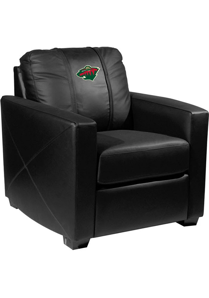 Minnesota Wild Faux Leather Club Desk Chair - Black