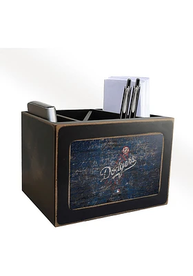 Los Angeles Dodgers Distressed Desktop Organizer Desk Accessory