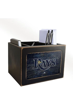 Tampa Bay Rays Distressed Desktop Organizer Desk Accessory