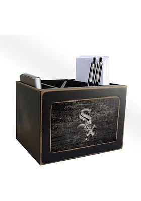 Chicago White Sox Distressed Desktop Organizer Desk Accessory