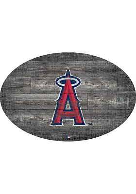 Los Angeles Angels 46 Inch Distressed Wood Sign