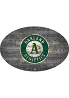 Oakland Athletics 46 Inch Distressed Wood Sign