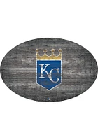 Kansas City Royals 46 Inch Distressed Wood Sign - Blue