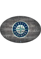 Seattle Mariners 46 Inch Distressed Wood Sign
