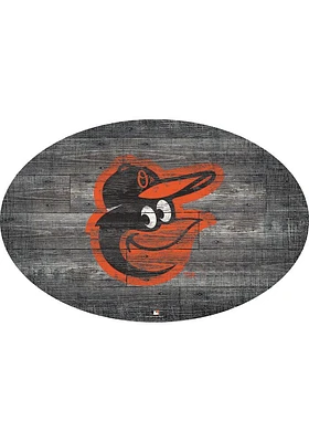 Baltimore Orioles 46 Inch Distressed Wood Sign