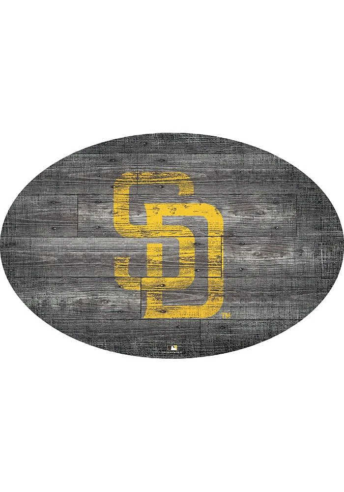 San Diego Padres 46 Inch Distressed Wood Sign