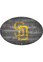 San Diego Padres 46 Inch Distressed Wood Sign