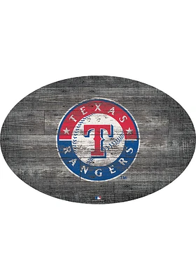 Texas Rangers 46 Inch Distressed Wood Sign