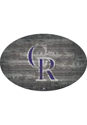 Colorado Rockies 46 Inch Distressed Wood Sign