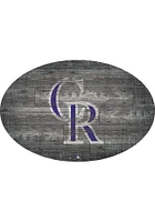 Colorado Rockies 46 Inch Distressed Wood Sign