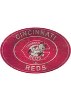 Cincinnati Reds 46 Inch Heritage Oval Sign