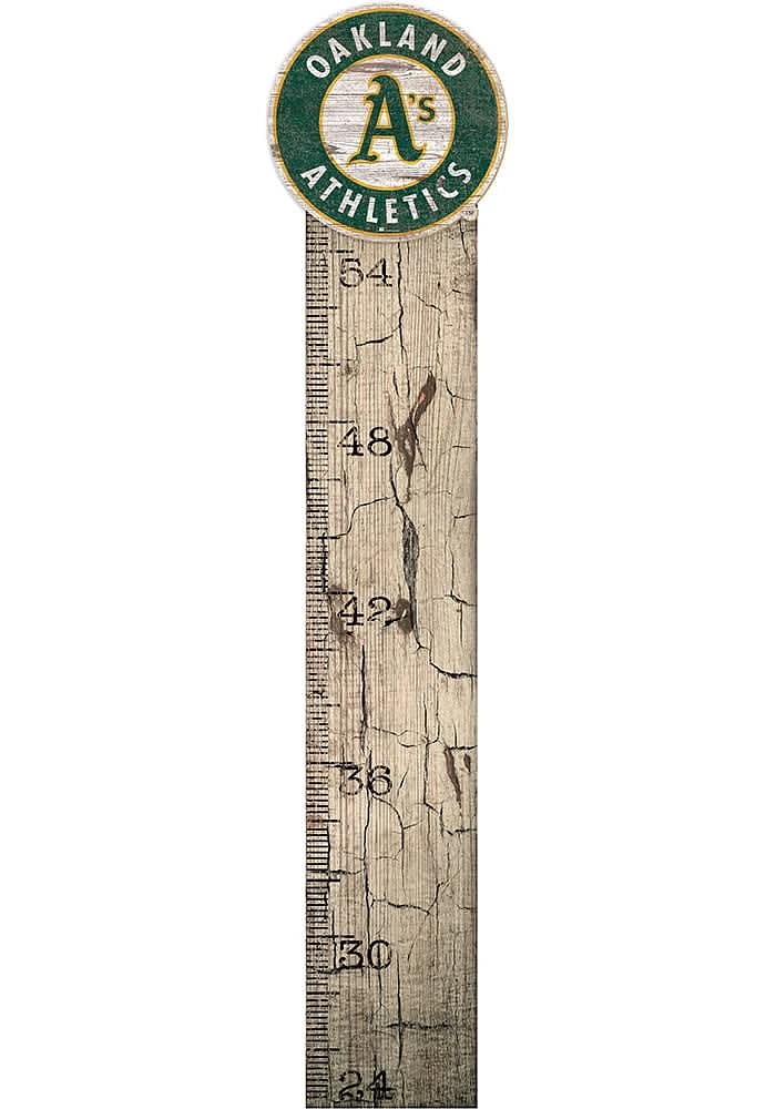 Oakland Athletics Growth Chart Sign