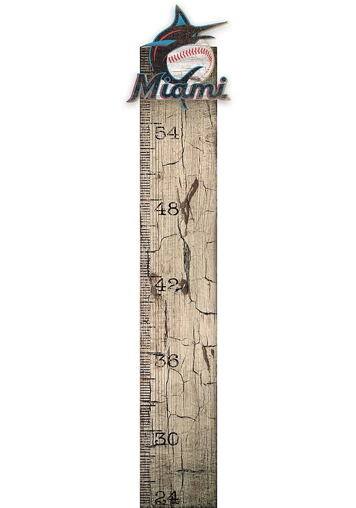 Miami Marlins Growth Chart Sign