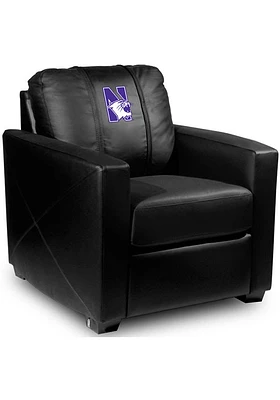 Northwestern Wildcats Faux Leather Club Desk Chair - Black