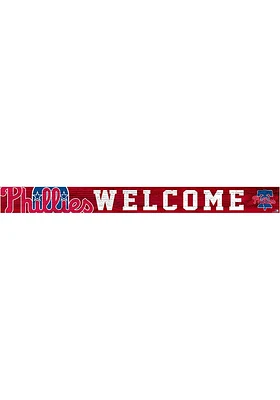 Philadelphia Phillies Welcome Strip Sign - Red