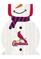 St Louis Cardinals Snowman Leaner Sign