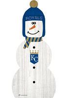 Kansas City Royals Snowman Leaner Sign - Blue