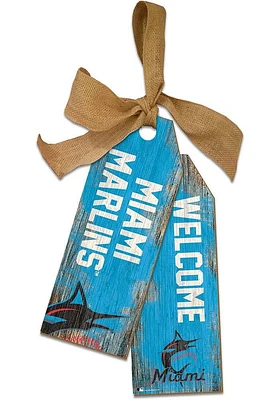 Miami Marlins Team Tags Sign