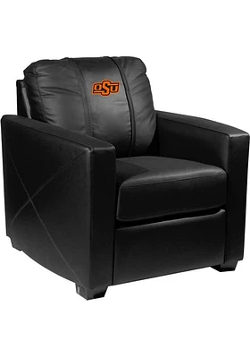 Oklahoma State Cowboys Faux Leather Club Desk Chair - Black
