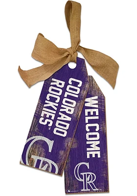 Colorado Rockies Team Tags Sign
