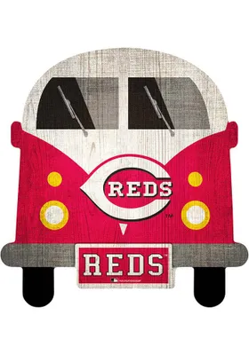 Cincinnati Reds Team Bus Sign