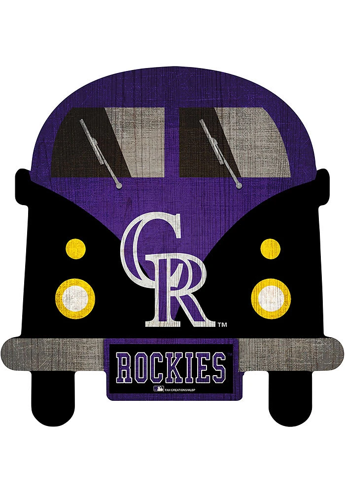 Colorado Rockies Team Bus Sign