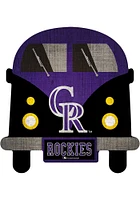 Colorado Rockies Team Bus Sign
