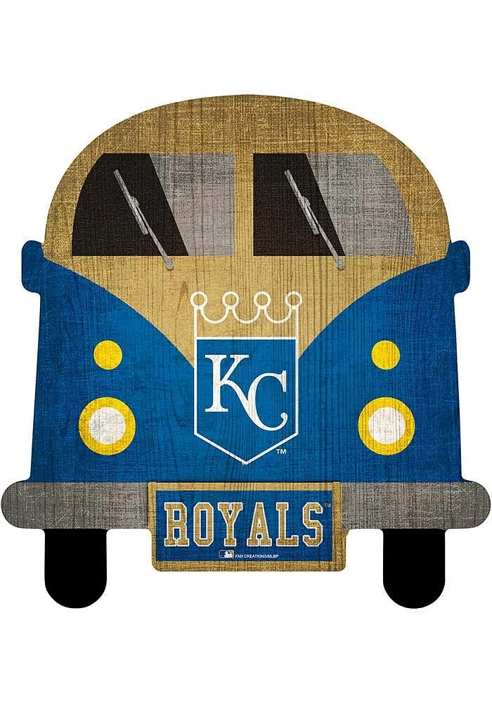 Kansas City Royals Team Bus Sign - Blue