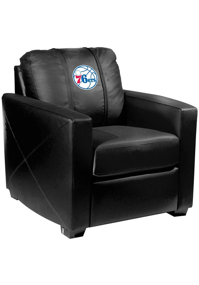 Philadelphia 76ers Faux Leather Club Desk Chair - Black