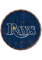 Tampa Bay Rays Cracked Color 16 Inch Barrel Top Sign