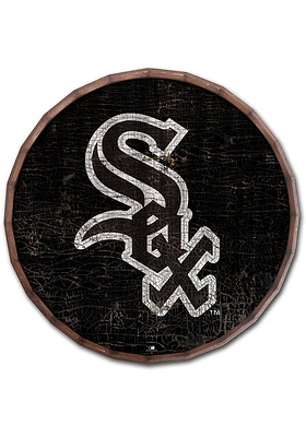 Chicago White Sox Cracked Color 16 Inch Barrel Top Sign