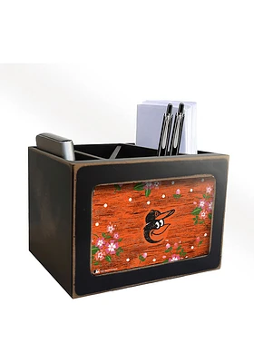 Baltimore Orioles Floral Desktop Organizer Desk Accessory
