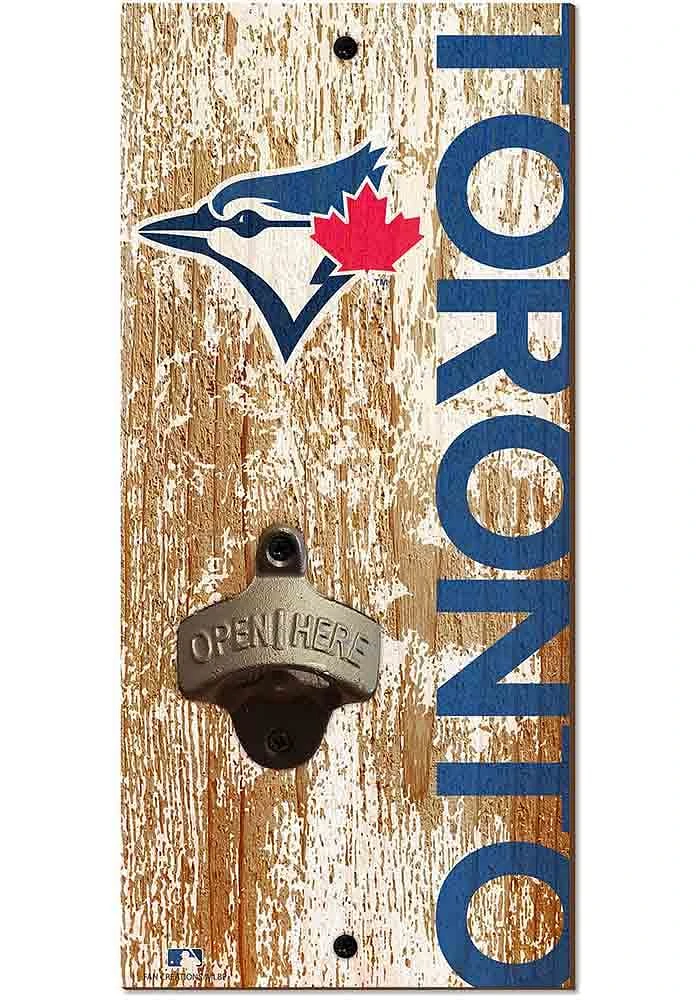 Toronto Blue Jays Distressed Bottle Opener Sign