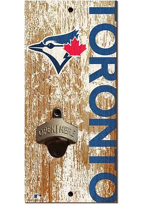 Toronto Blue Jays Distressed Bottle Opener Sign