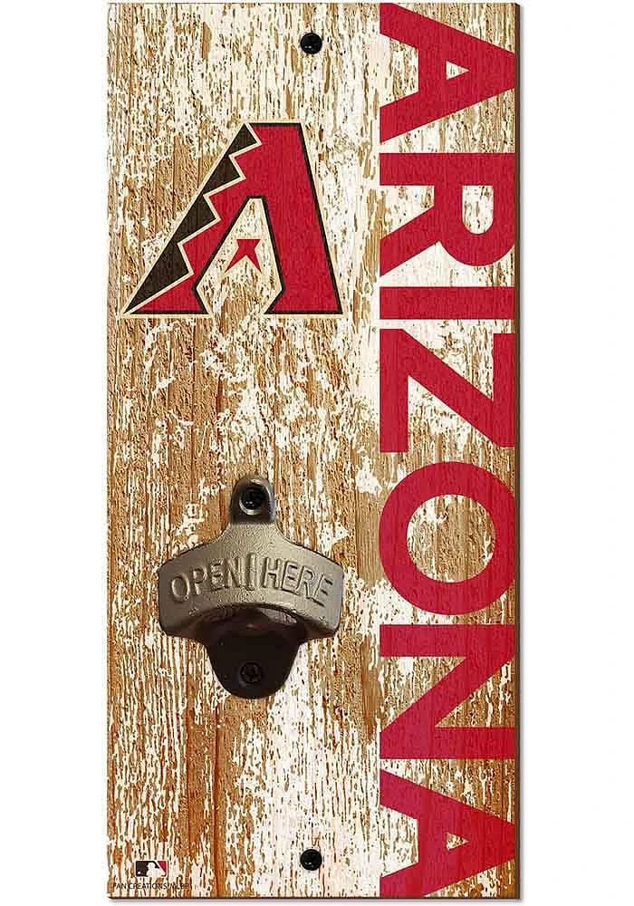 Arizona Diamondbacks Distressed Bottle Opener Sign