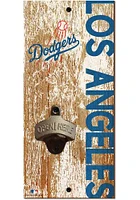 Los Angeles Dodgers Distressed Bottle Opener Sign
