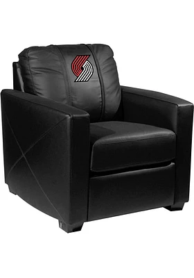 Portland Trail Blazers Faux Leather Club Desk Chair - Black