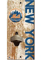 New York Mets Distressed Bottle Opener Sign