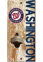 Washington Nationals Distressed Bottle Opener Sign