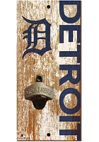 Detroit Tigers Distressed Bottle Opener Sign