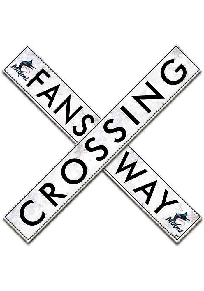 Miami Marlins 48 Inch Fans Way Crossing Wall Art