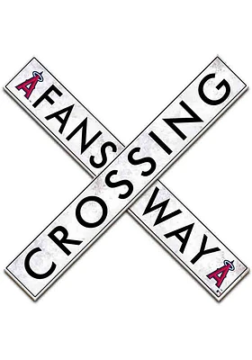Los Angeles Angels Inch Fans Way Crossing Wall Art