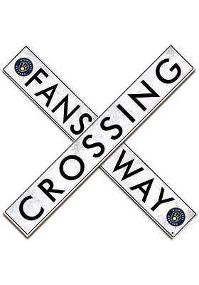 Milwaukee Brewers 24 Inch Fans Way Crossing Wall Art
