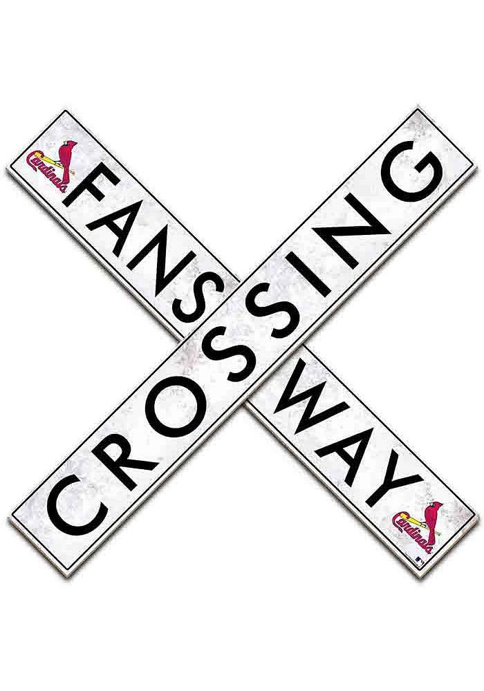 St Louis Cardinals 24 Inch Fans Way Crossing Wall Art
