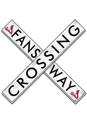 St Louis Cardinals 24 Inch Fans Way Crossing Wall Art